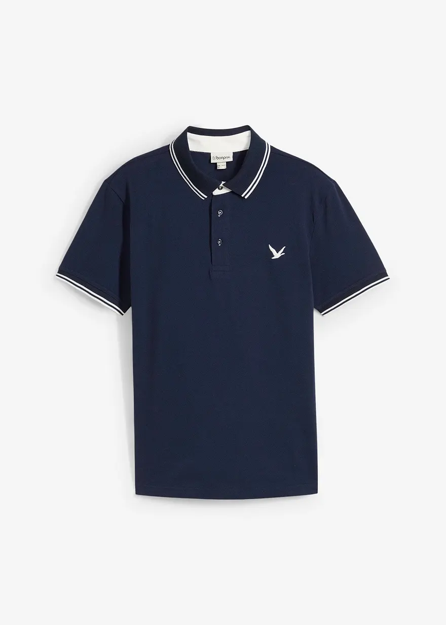 Piqué-Poloshirt aus reiner Baumwolle