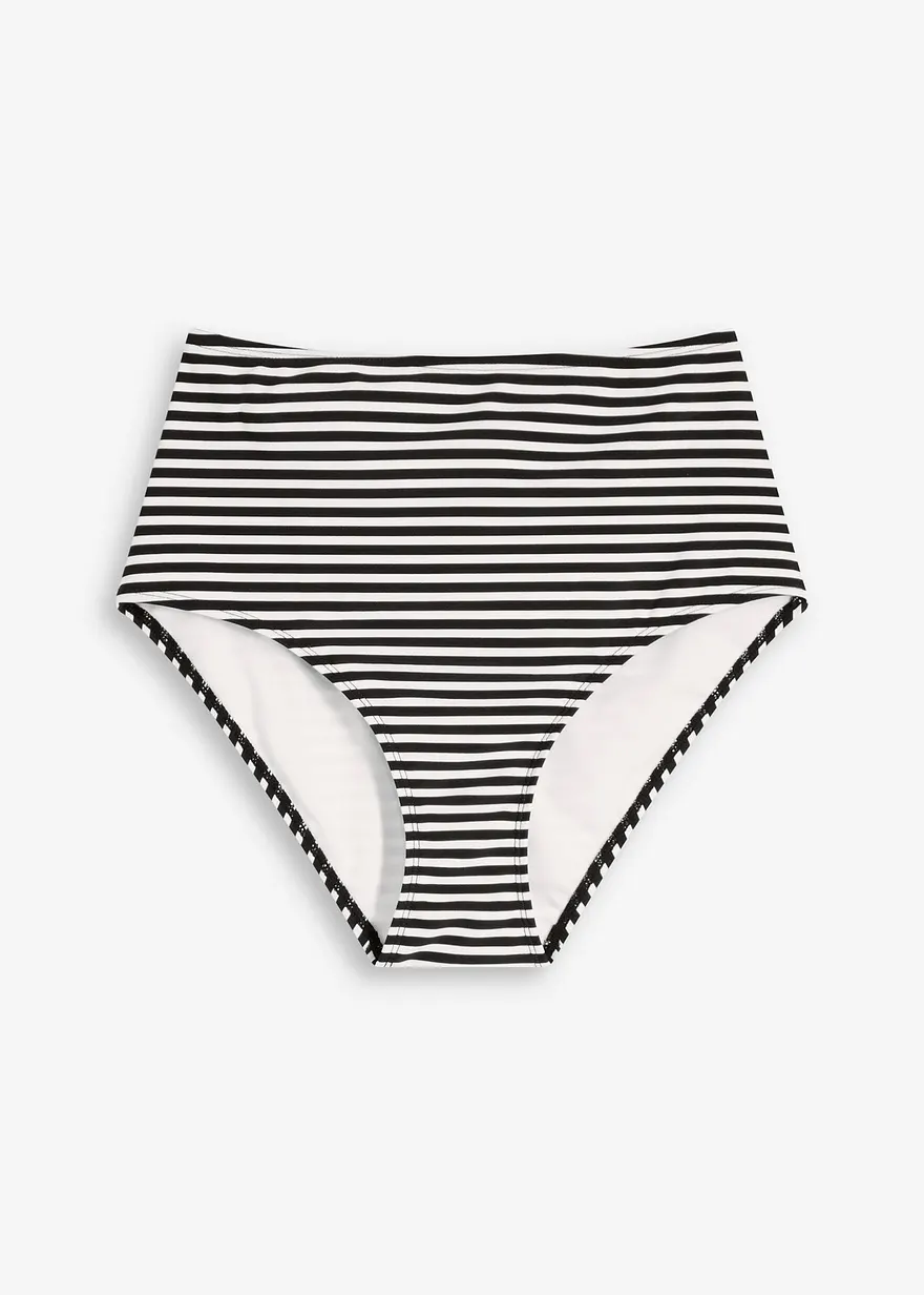 High waist Bikinihose mit normalem Beinausschnitt