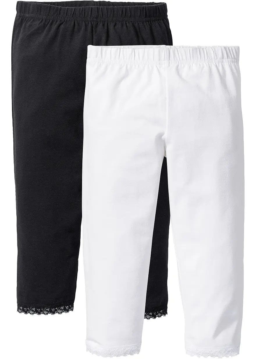 Capri-Leggings mit Bio-Baumwolle (2er Pack)