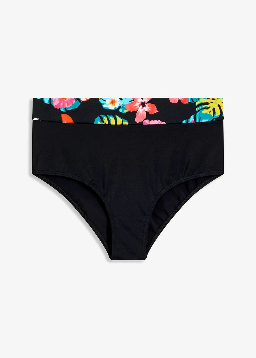 High Waist Bikinihose mit normalem Beinausschnitt