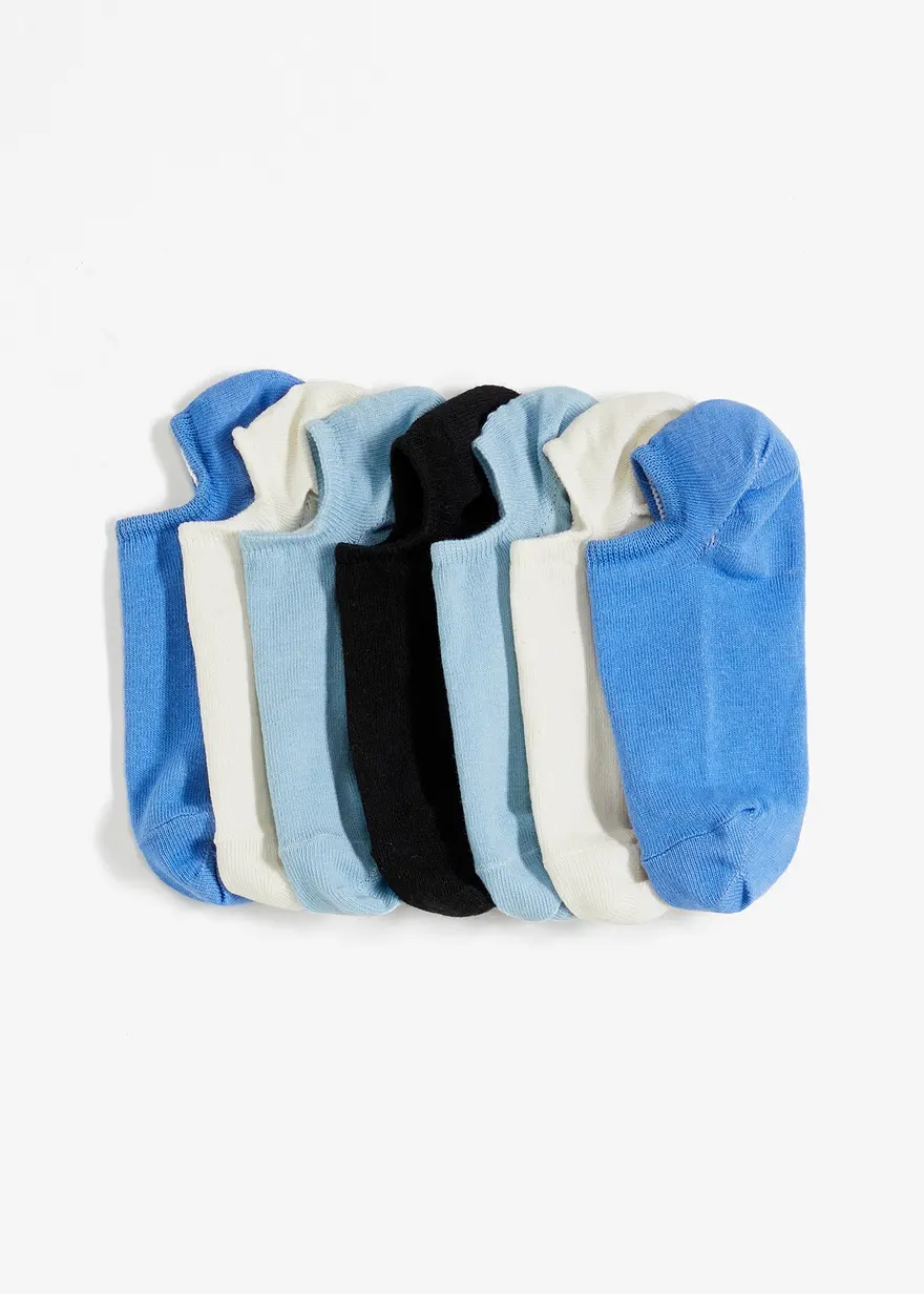 Füßlinge mit Bio-Baumwolle und Silikonstreifen (7er Pack)