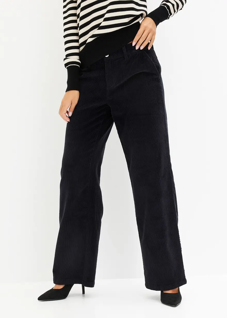 Weite Cord-Stretchhose