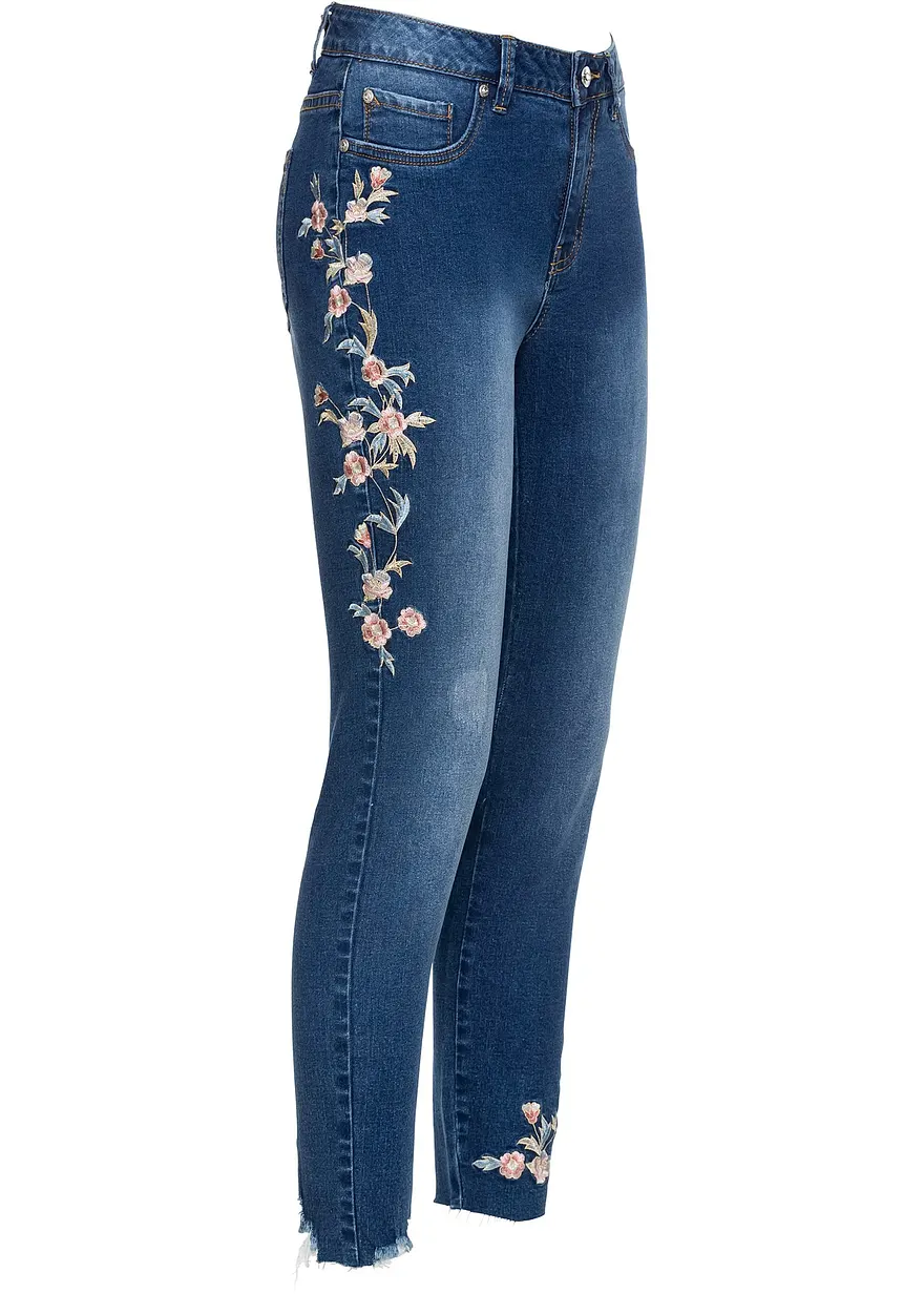 Skinny-Jeans Mid Waist, verkürzt