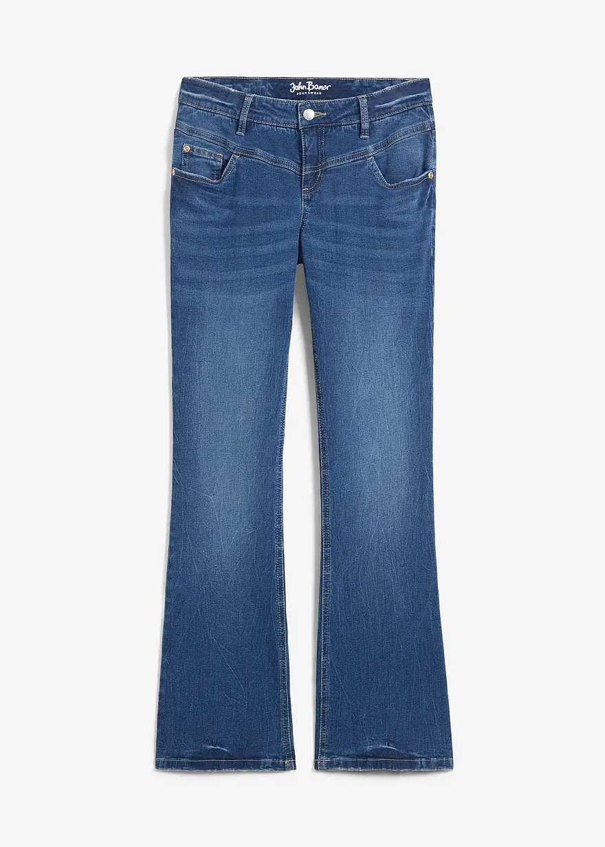 Bootcut Jeans Mid Waist, Stretch