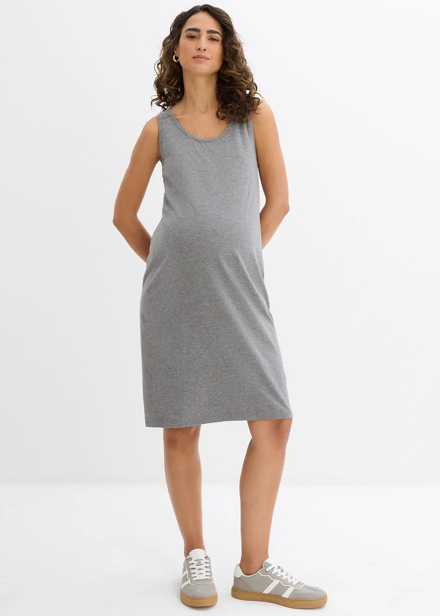 2-in-1 Umstands- und Stillkleid aus Baumwolljersey (2er Pack)
