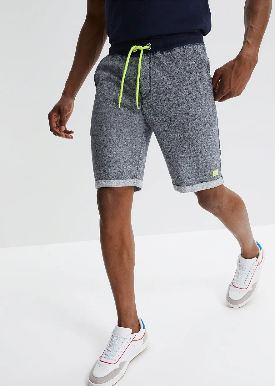 Sweat-Shorts in Denim-Optik