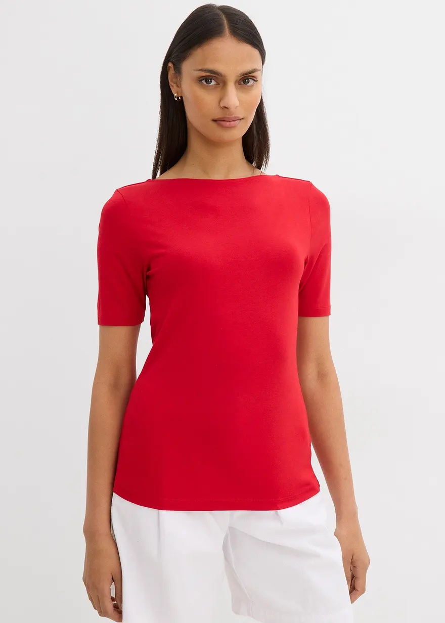 T-Shirt aus feiner Viskose
