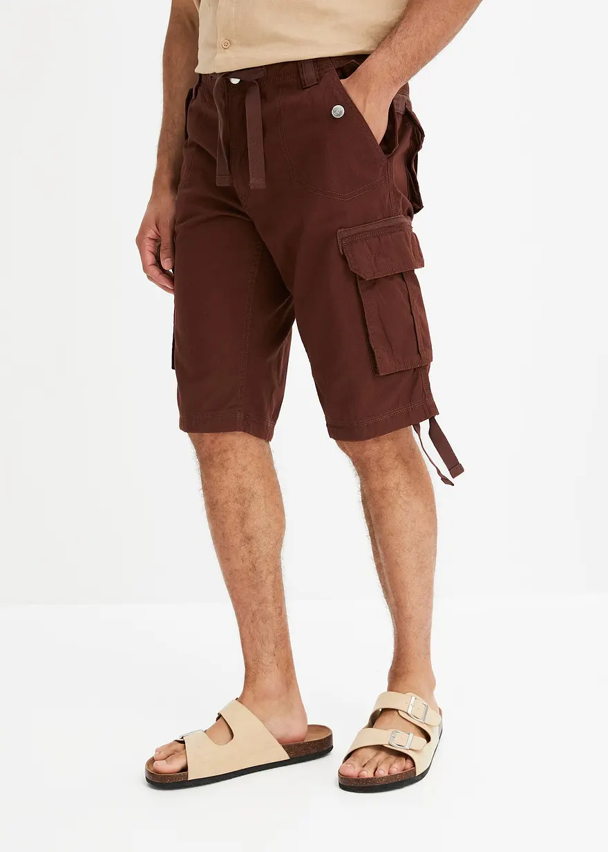 Cargo-Bermuda aus reiner Baumwolle, Regular Fit
