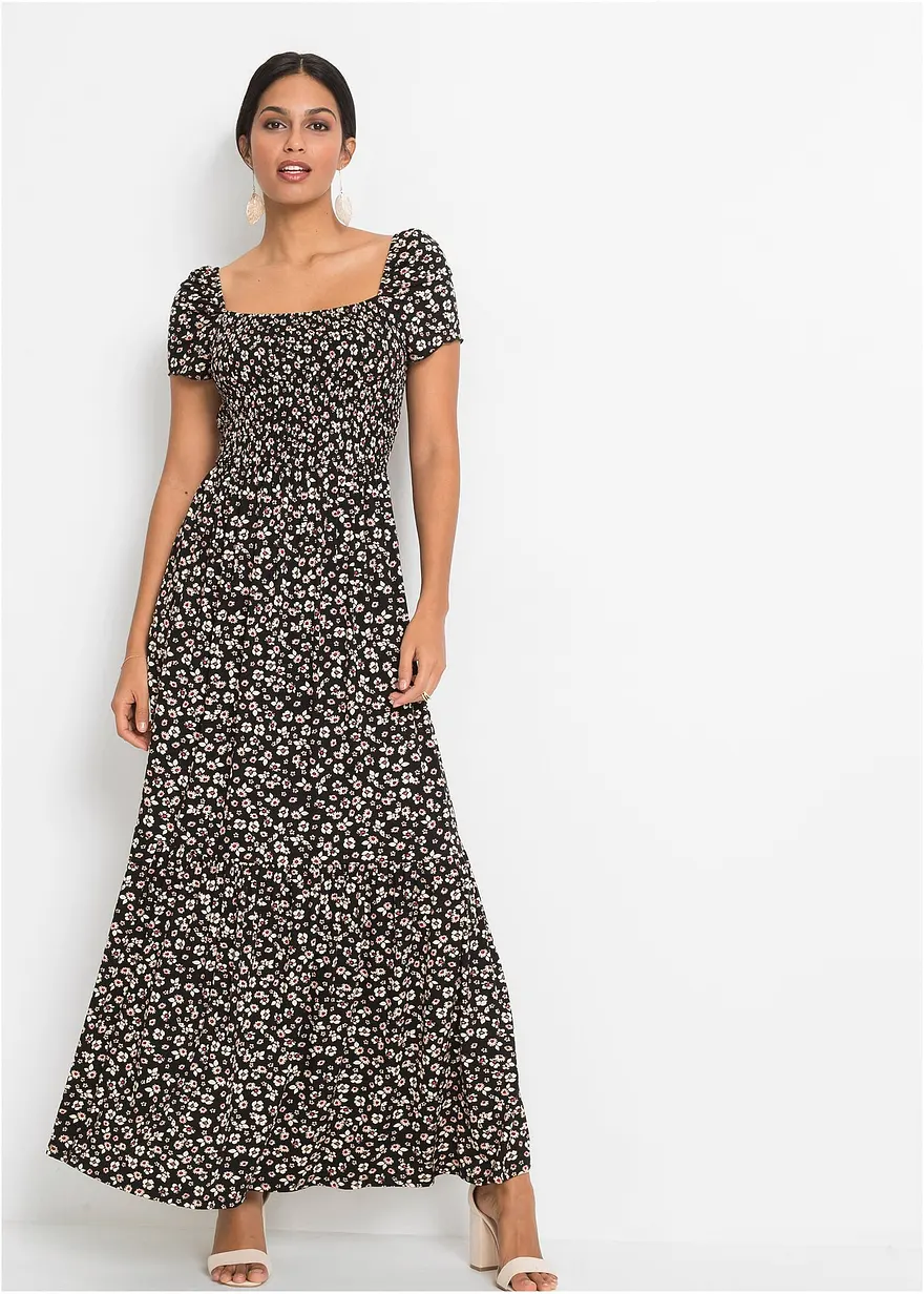 Bedrucktes Maxikleid aus nachhaltiger Viskose
