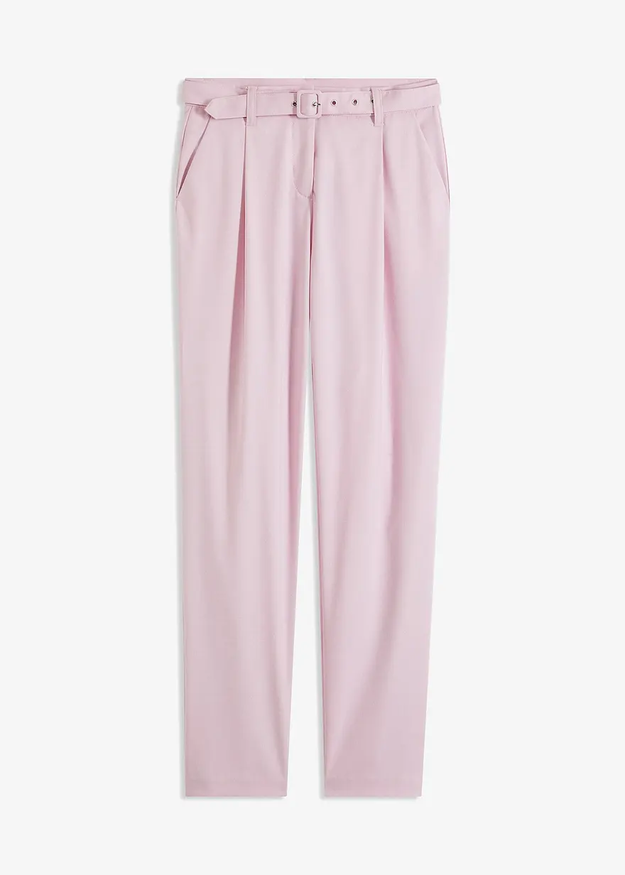 Bundfaltenhose mit Gürtel