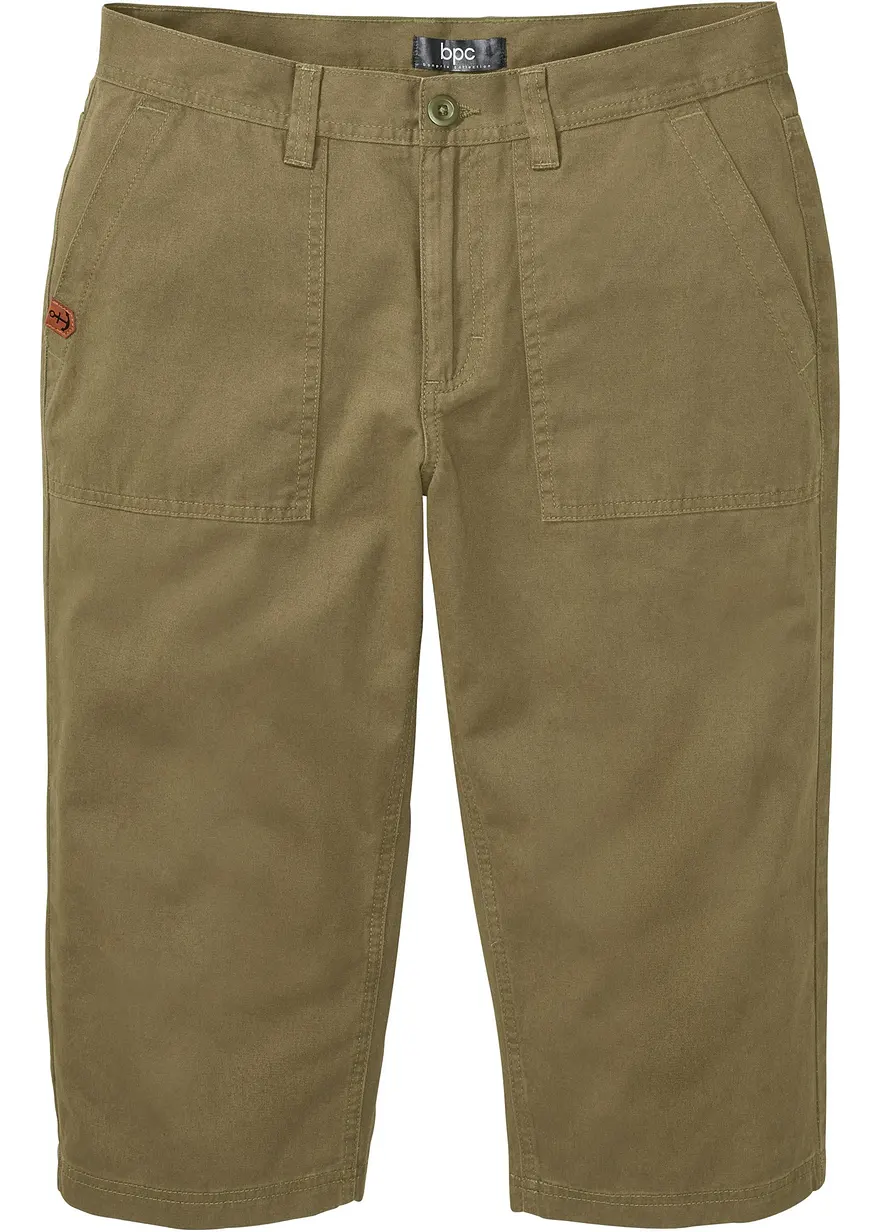 Long-Bermuda aus reiner Baumwolle Regular Fit