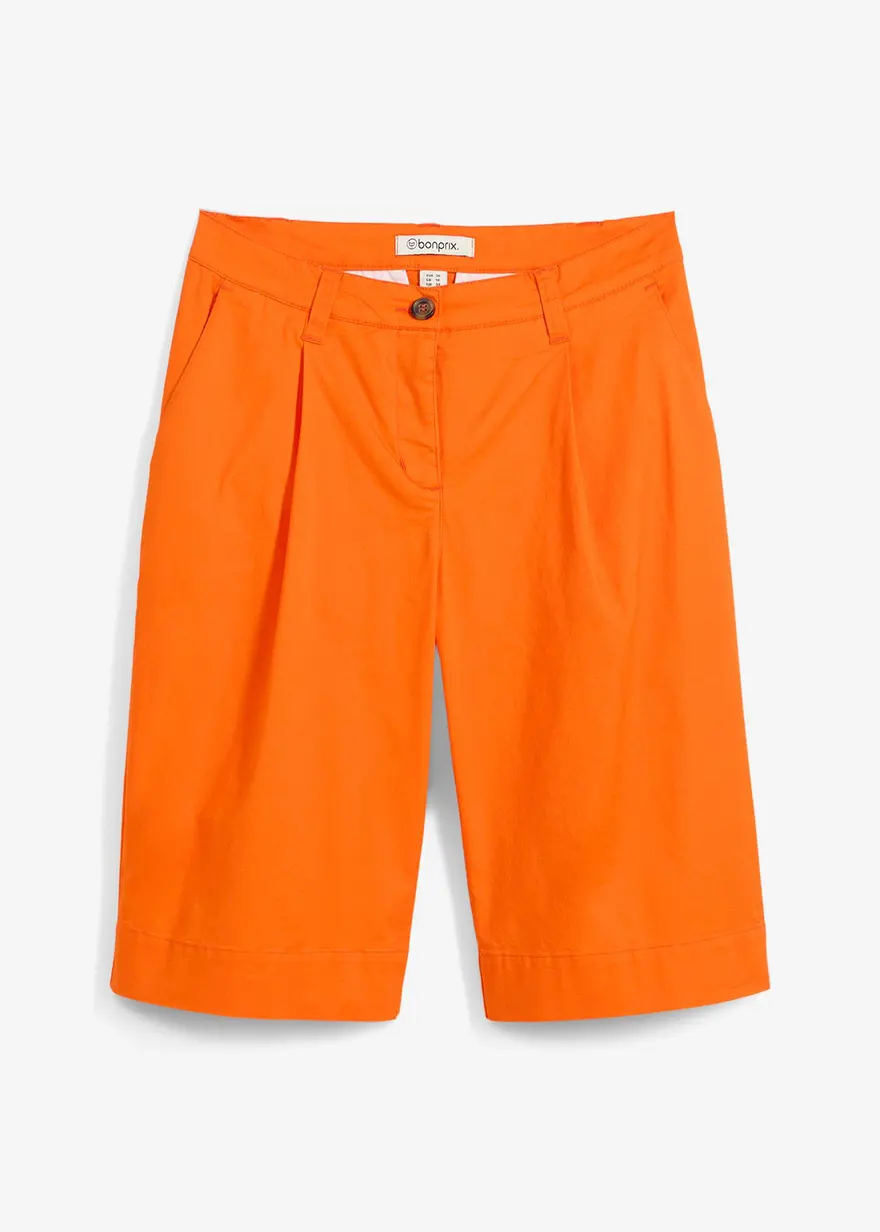 Weite Twill-Shorts