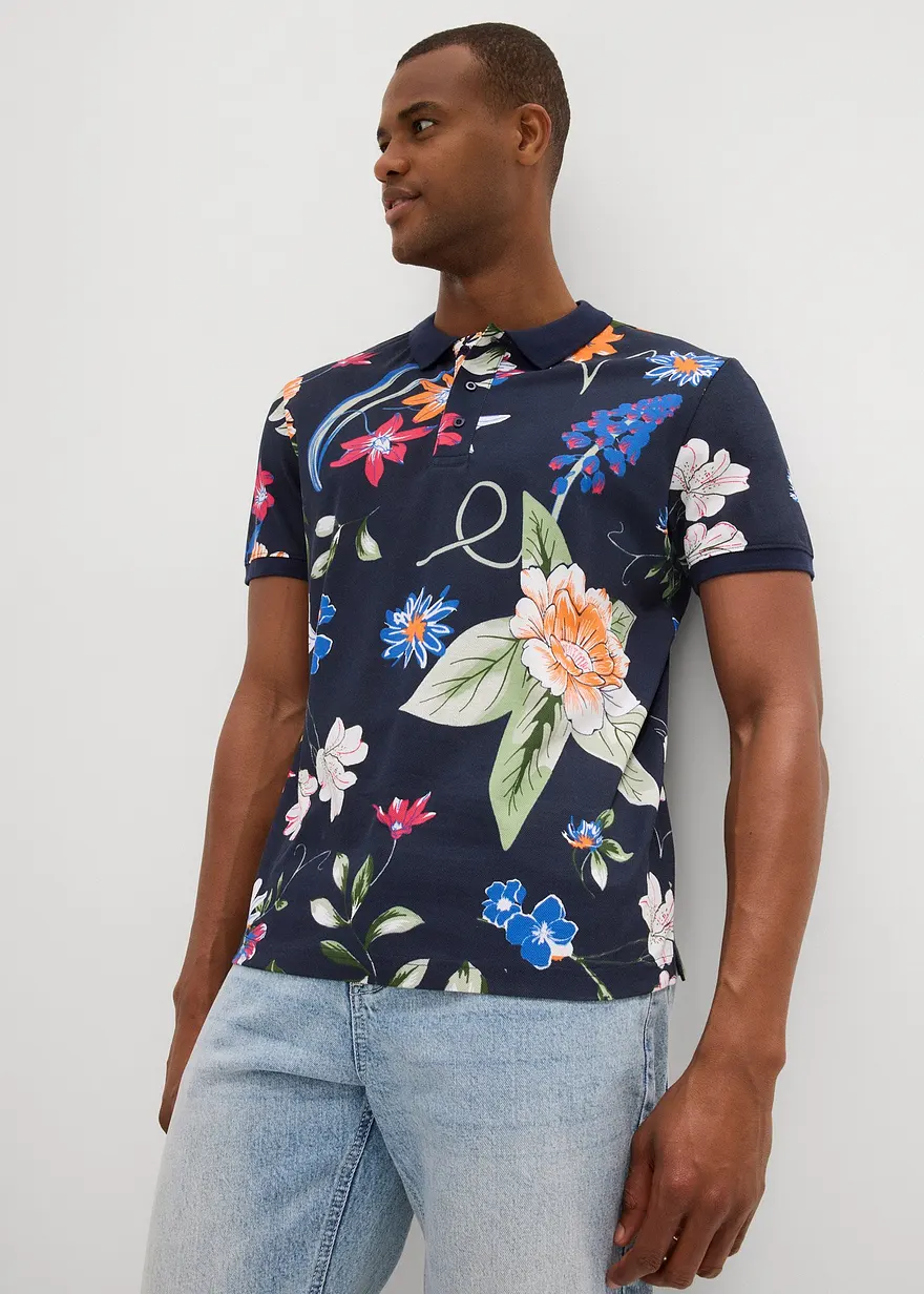 Piqué Poloshirt aus reiner Baumwolle