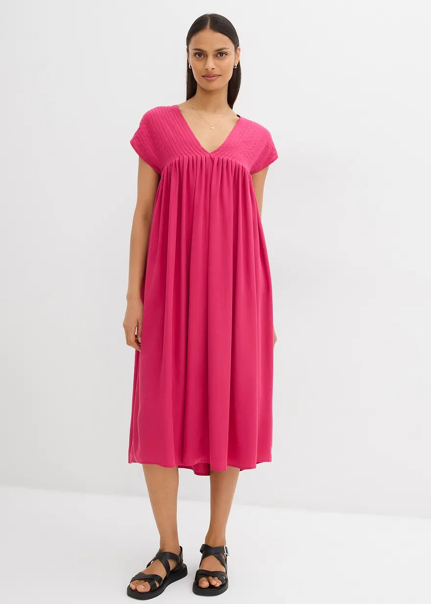 Kaftan-Kleid aus fließendem Lyocell