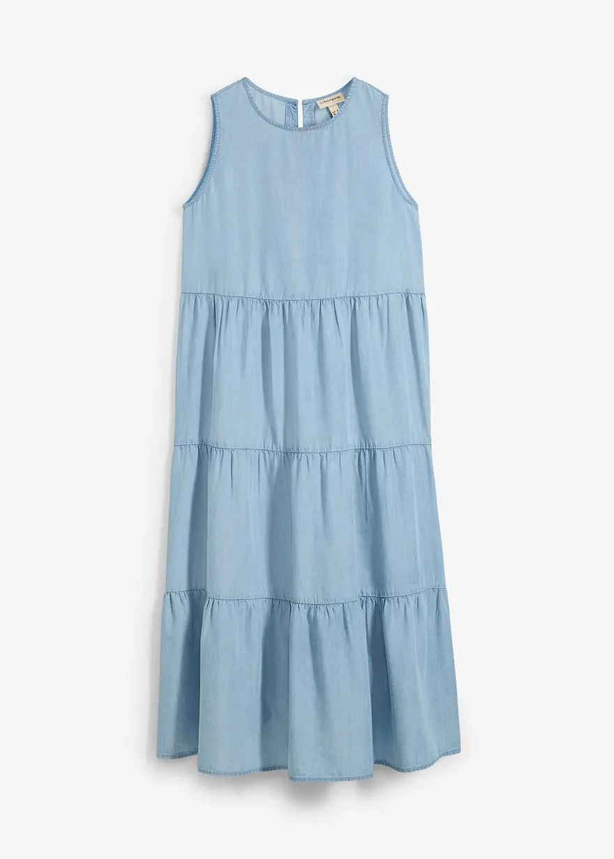 Midikleid aus glattem Lyocell