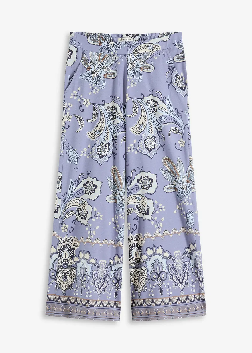 Jersey-Hose mit Paisleydruck