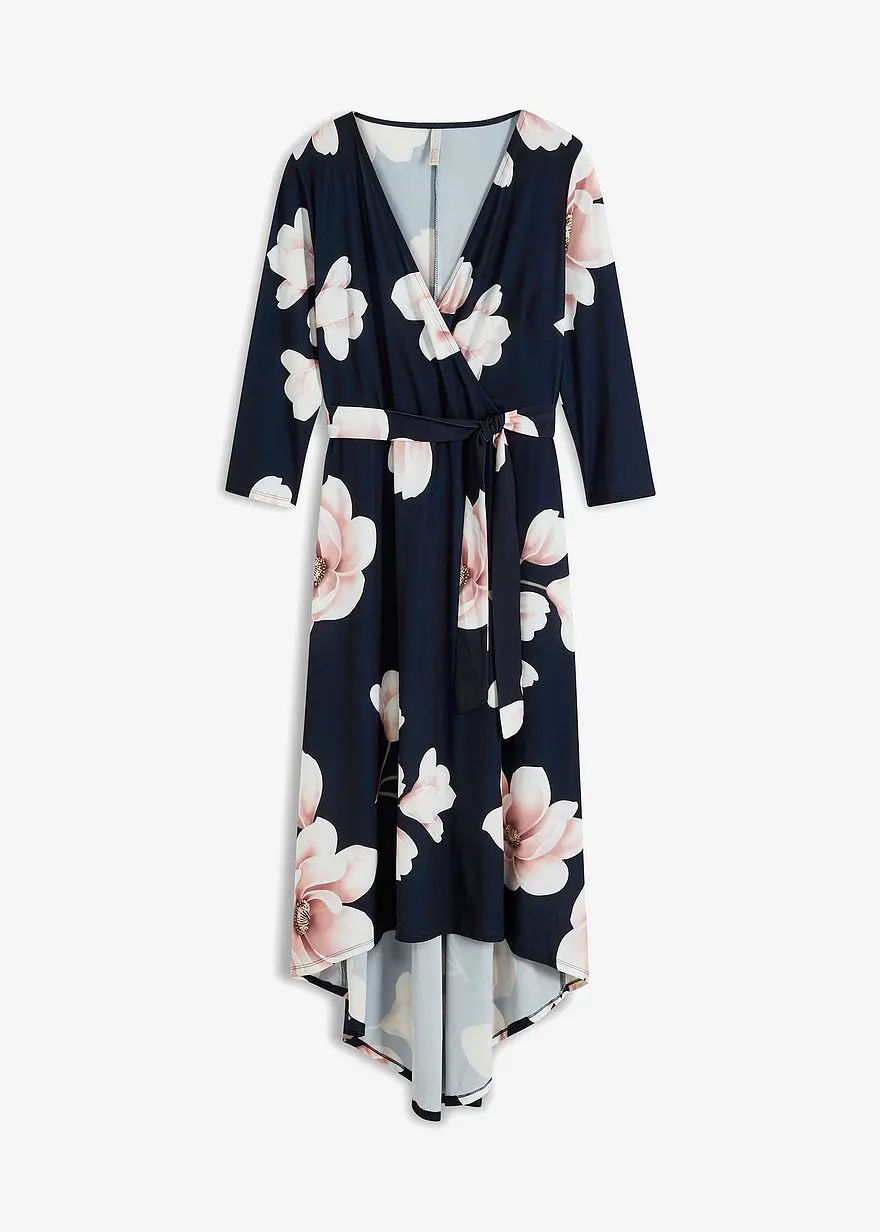 Vokuhila-Kleid aus Jersey mit Bindeband