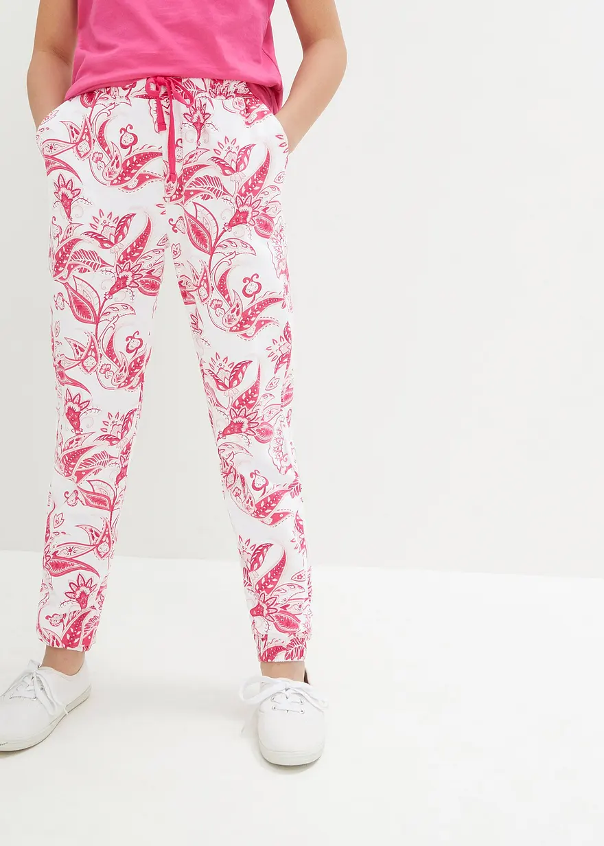 Jersey-Hose aus reiner Baumwolle