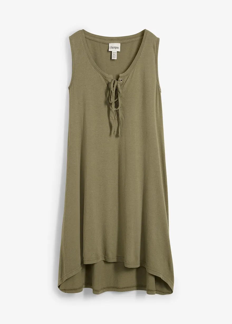 Jerseykleid mit Schnürung