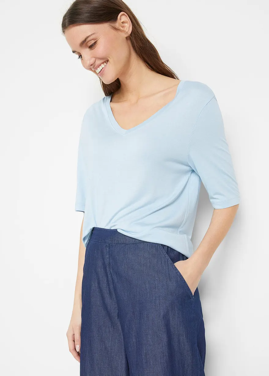 Longshirt aus softer Viskose, 2er-Pack