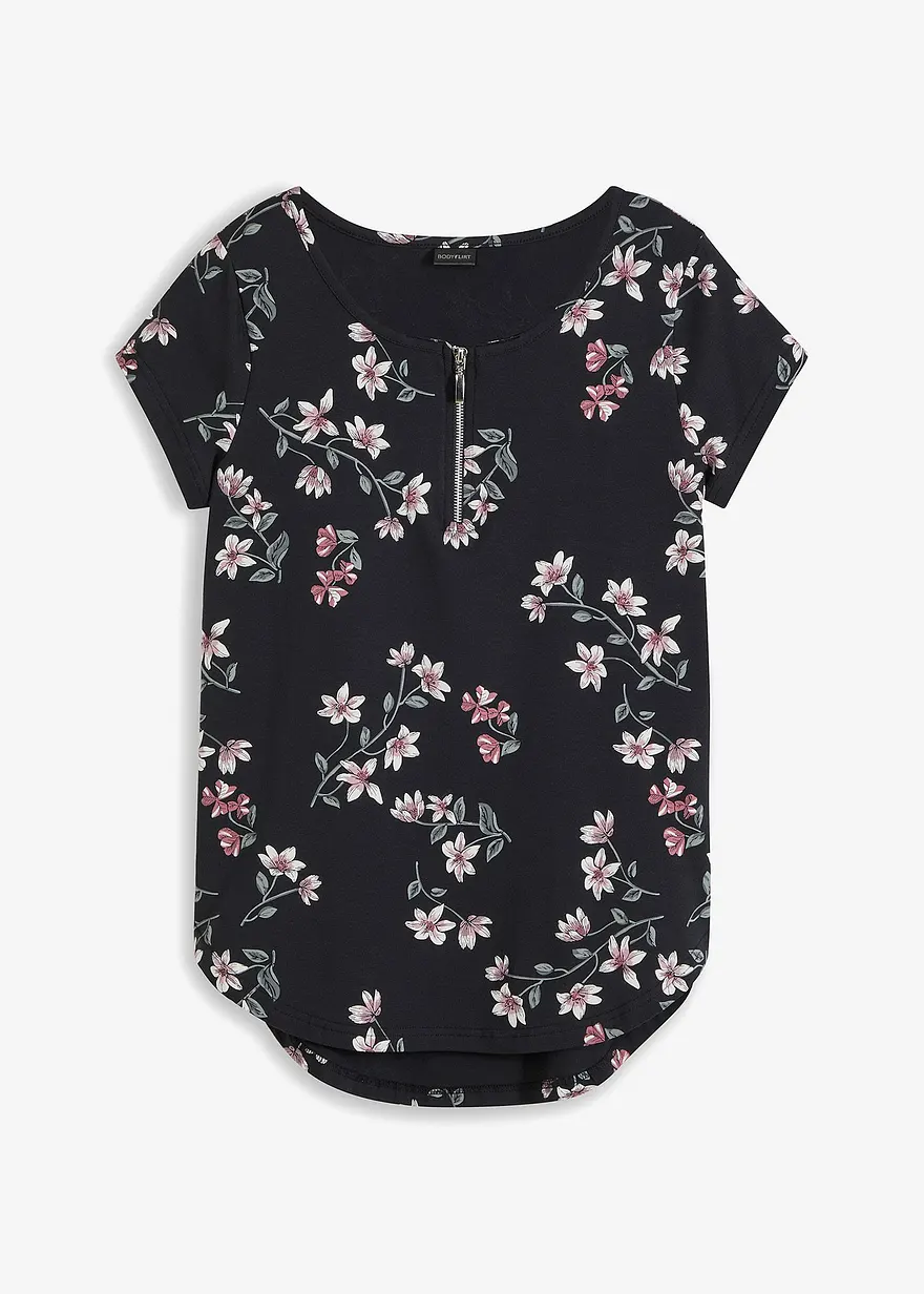Shirt mit Reißverschluss