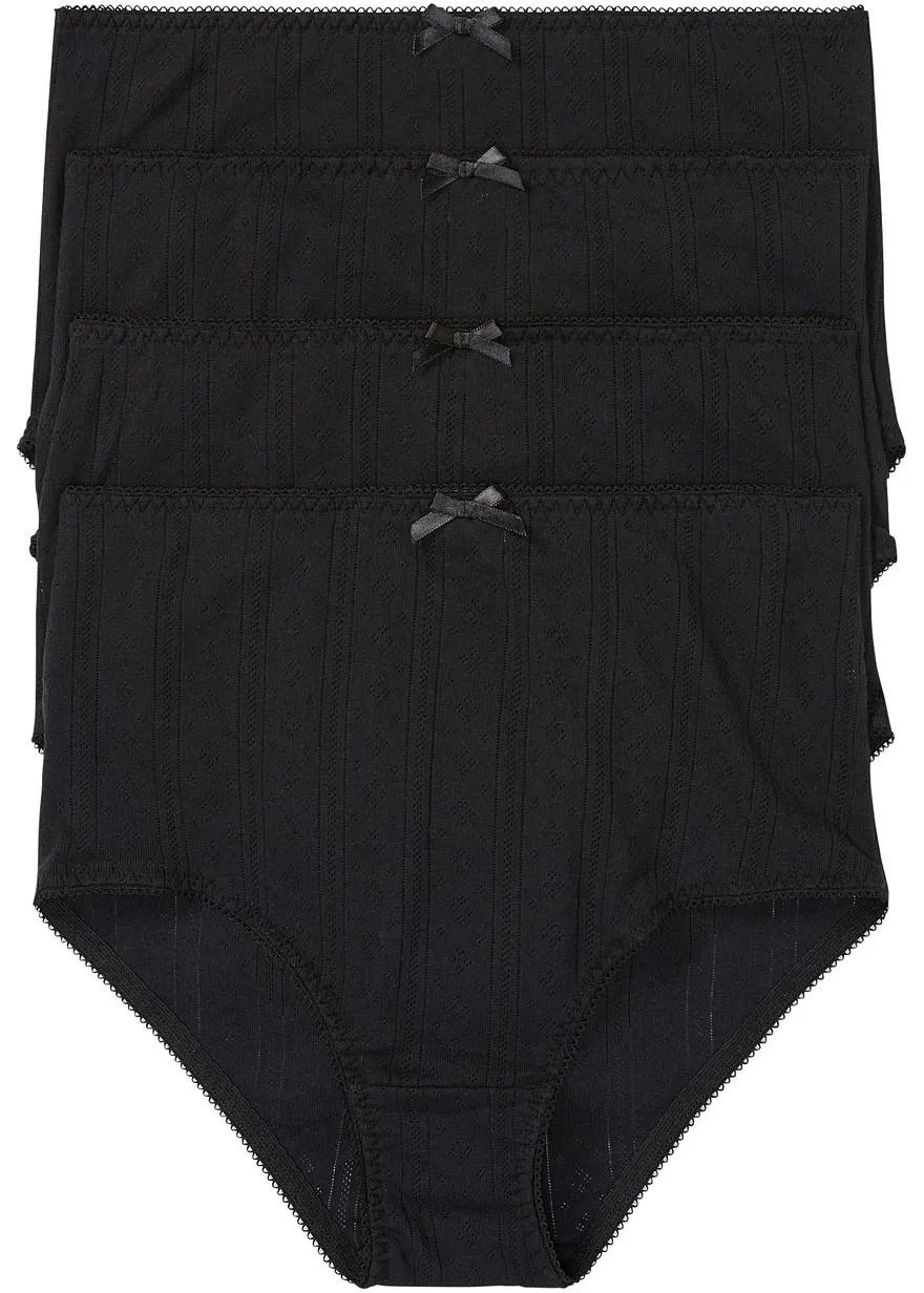 Taillenslip aus leichter Baumwolle (4er Pack)
