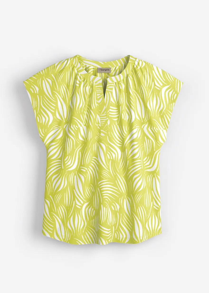 Henleyshirt aus softem Viskose-Mix