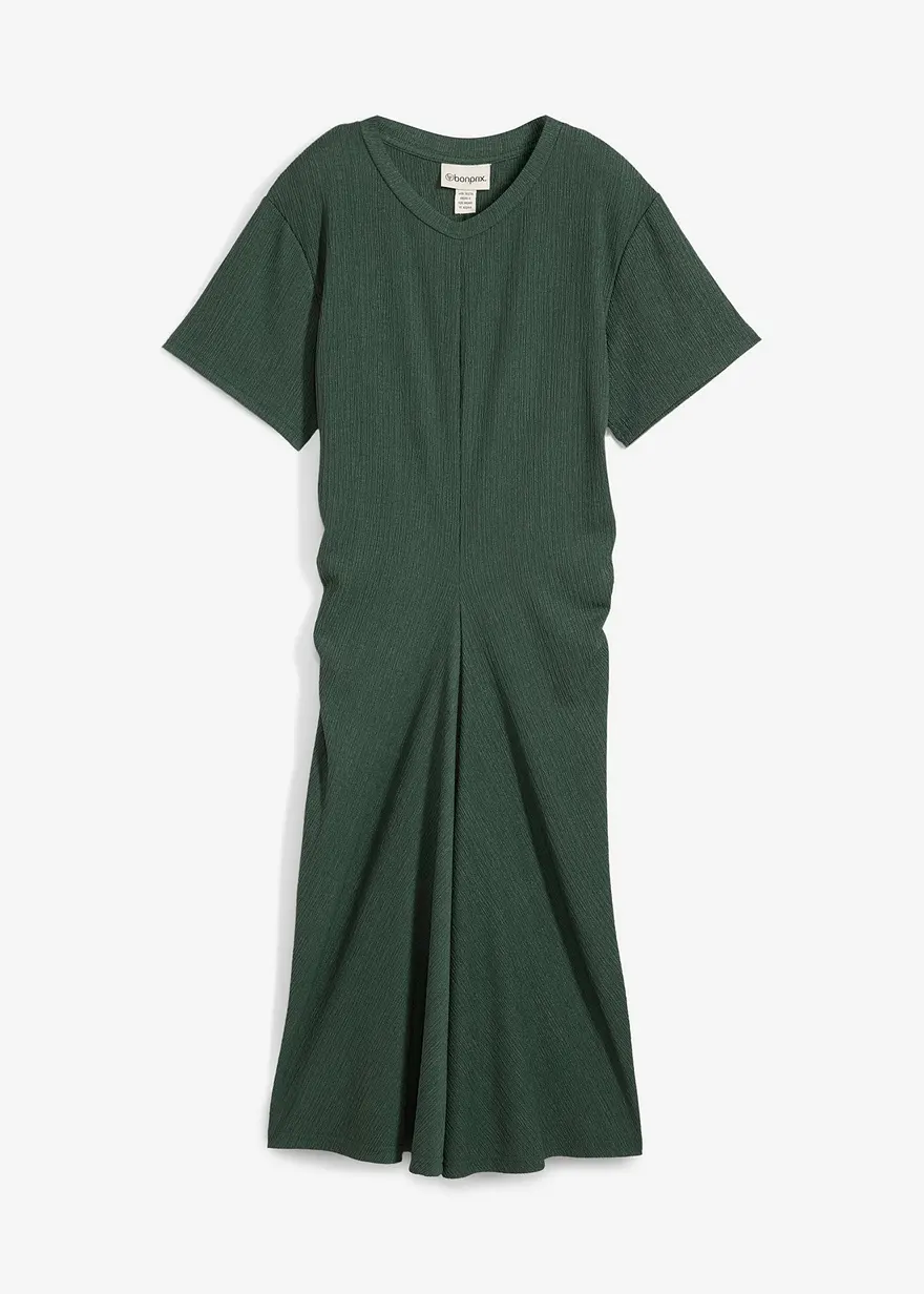Shirtkleid aus strukturiertem Crêpe