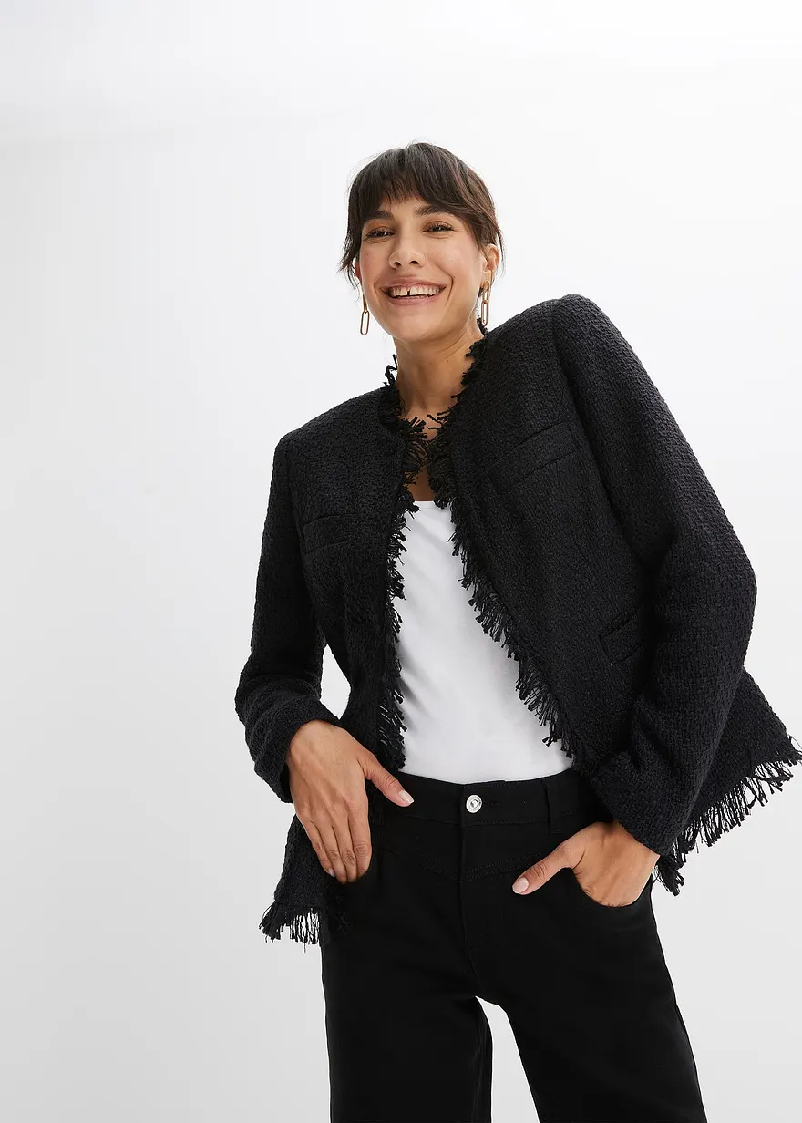 Bouclé-Jacke