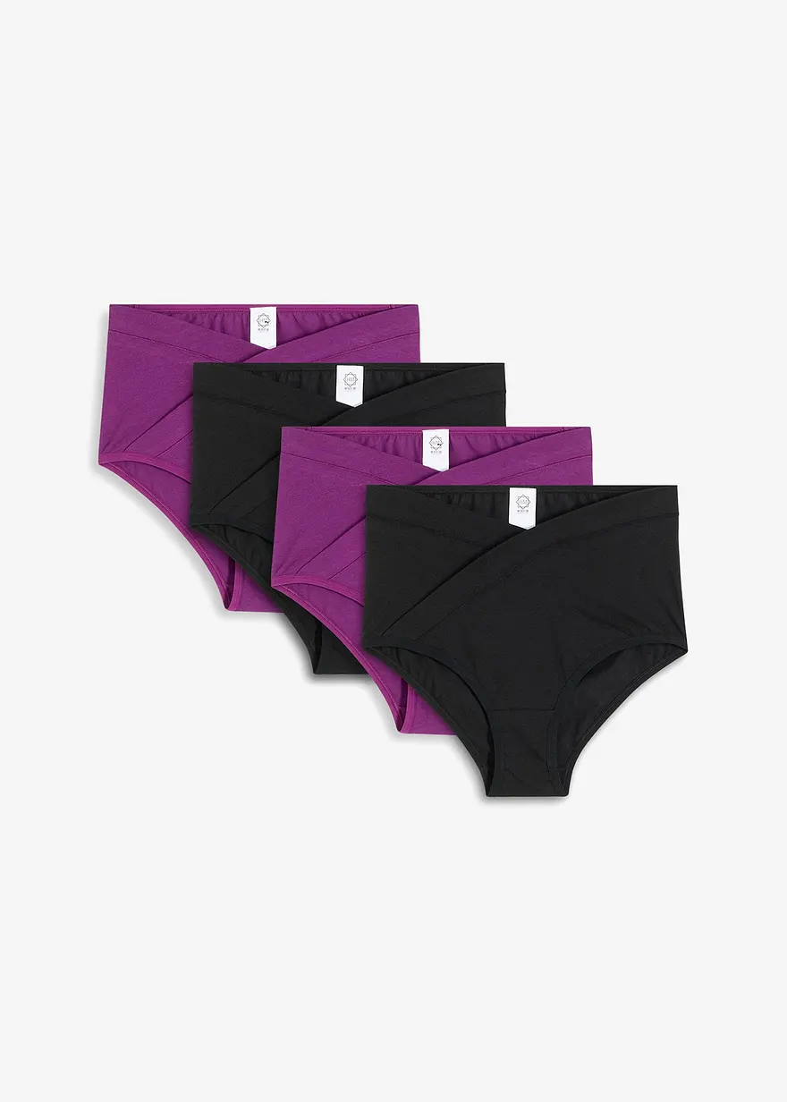 Taillenslip mit V-Shape mit Bio-Baumwolle (4er Pack)