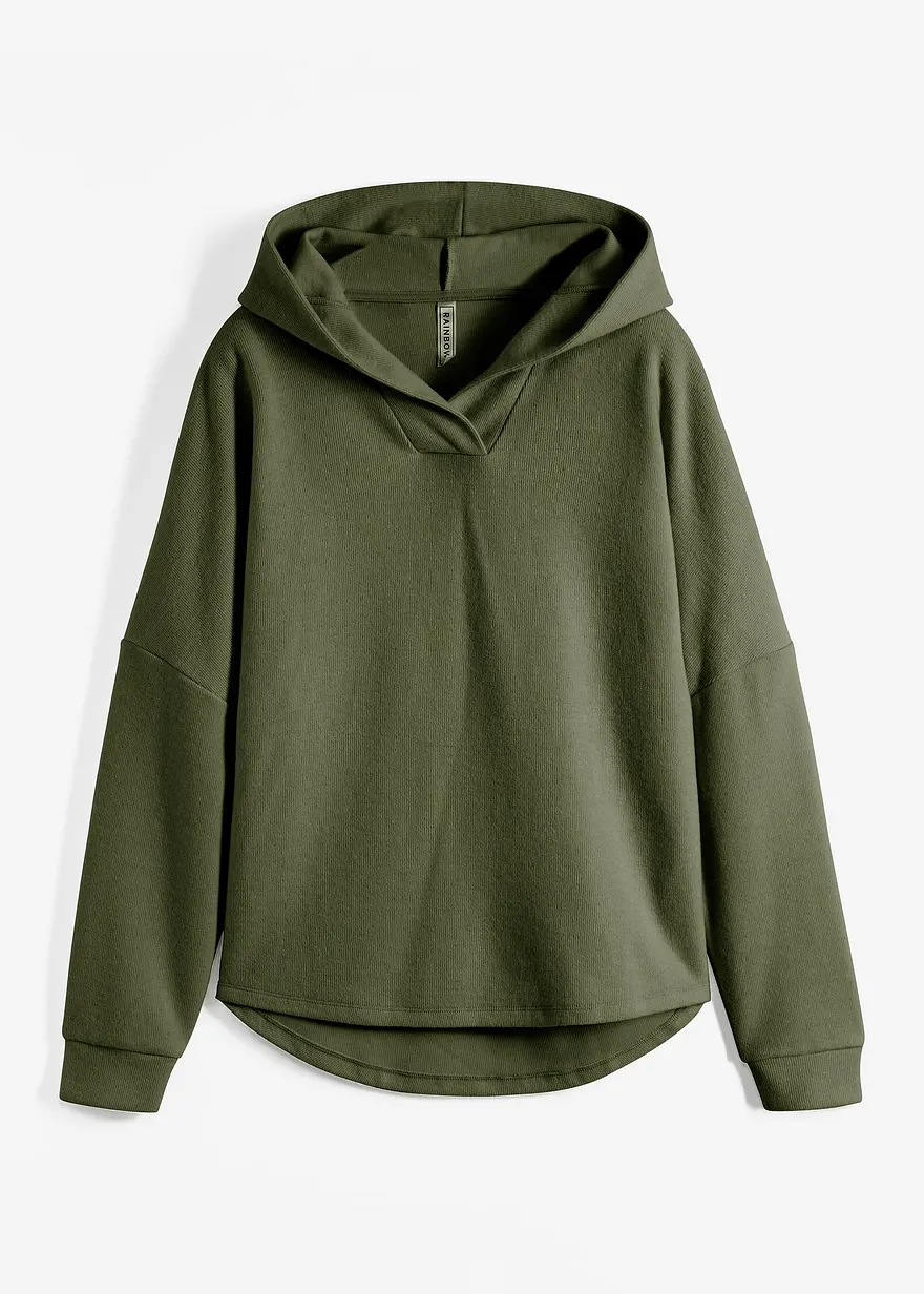 Sweatshirt in Strickoptik