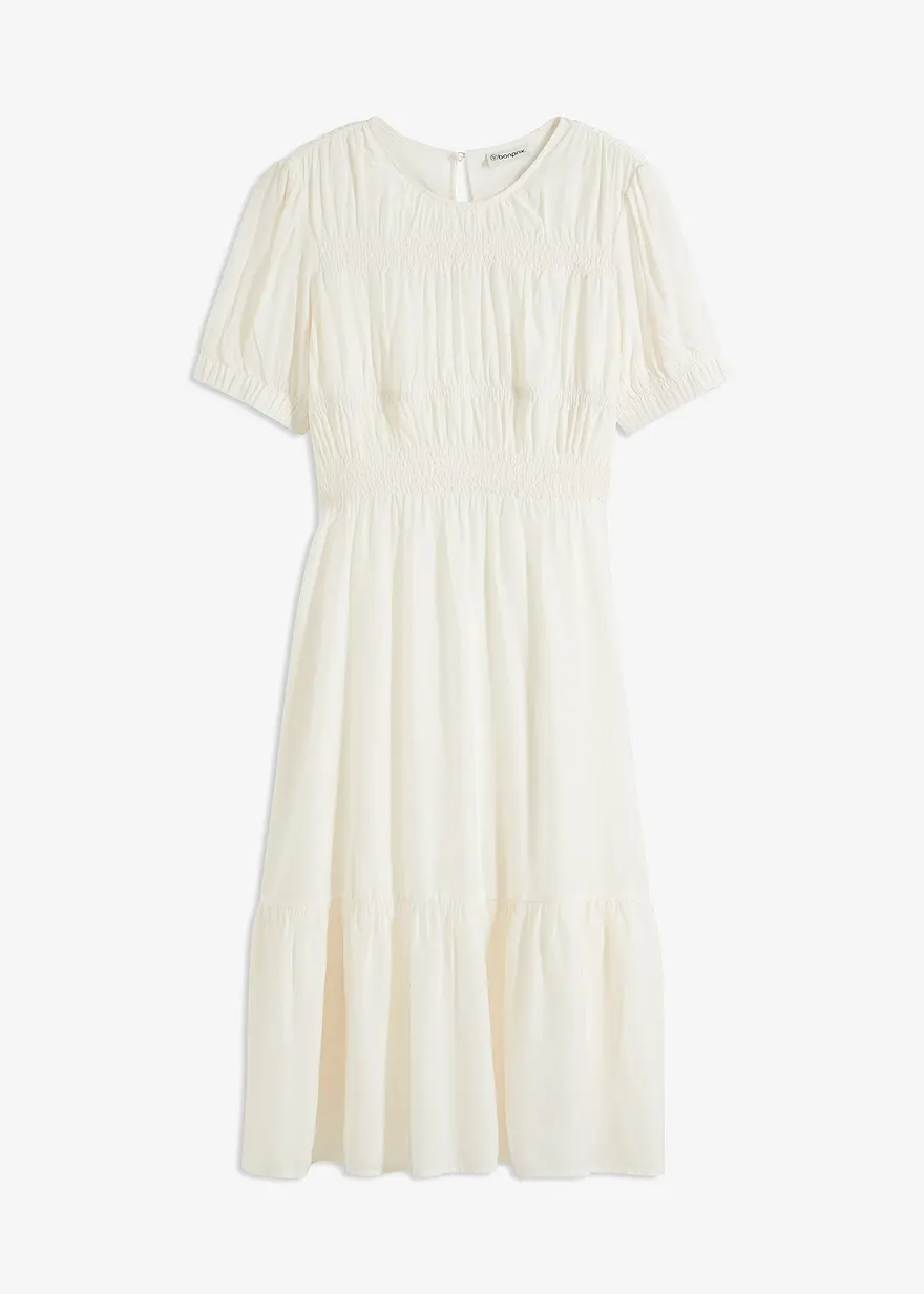 Midikleid aus softem Viskose-Mix