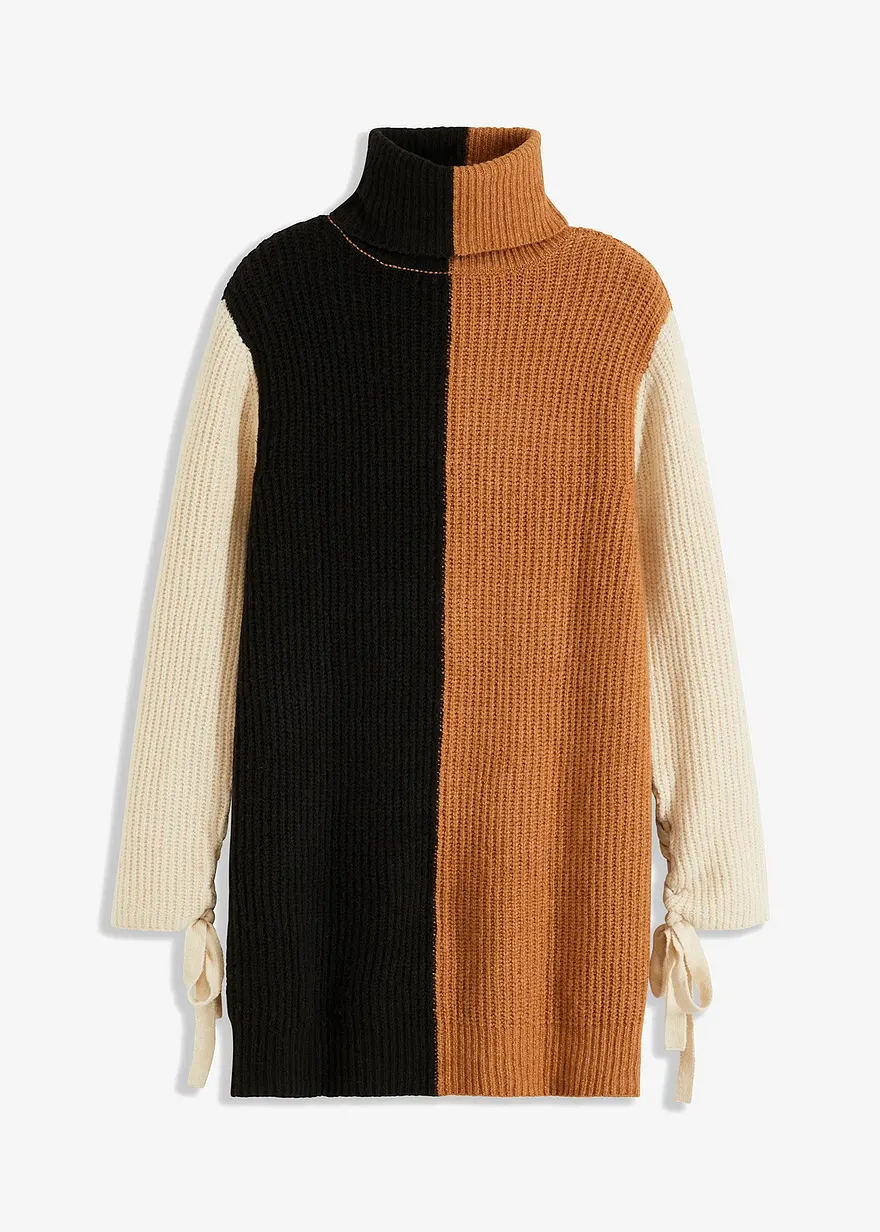 3 farbiger Longpullover