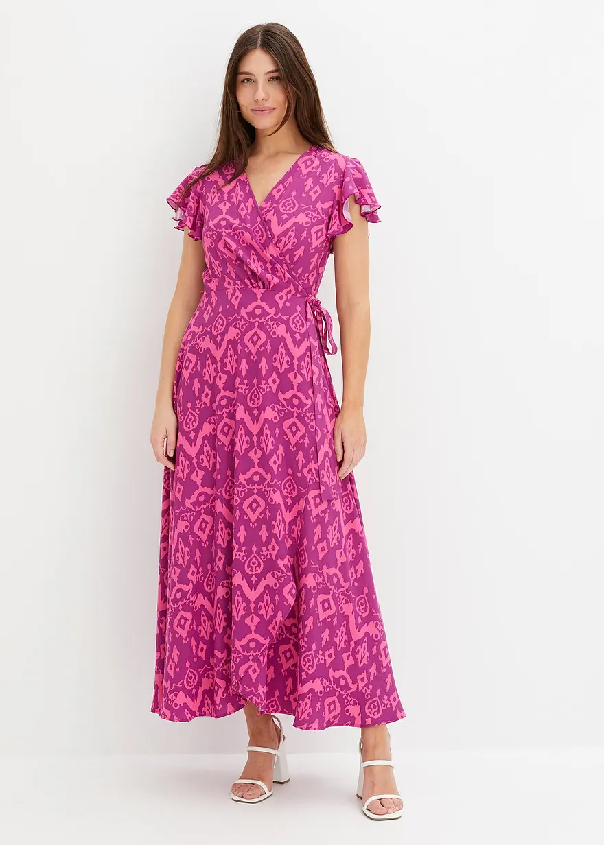 bedrucktes Wickelkleid