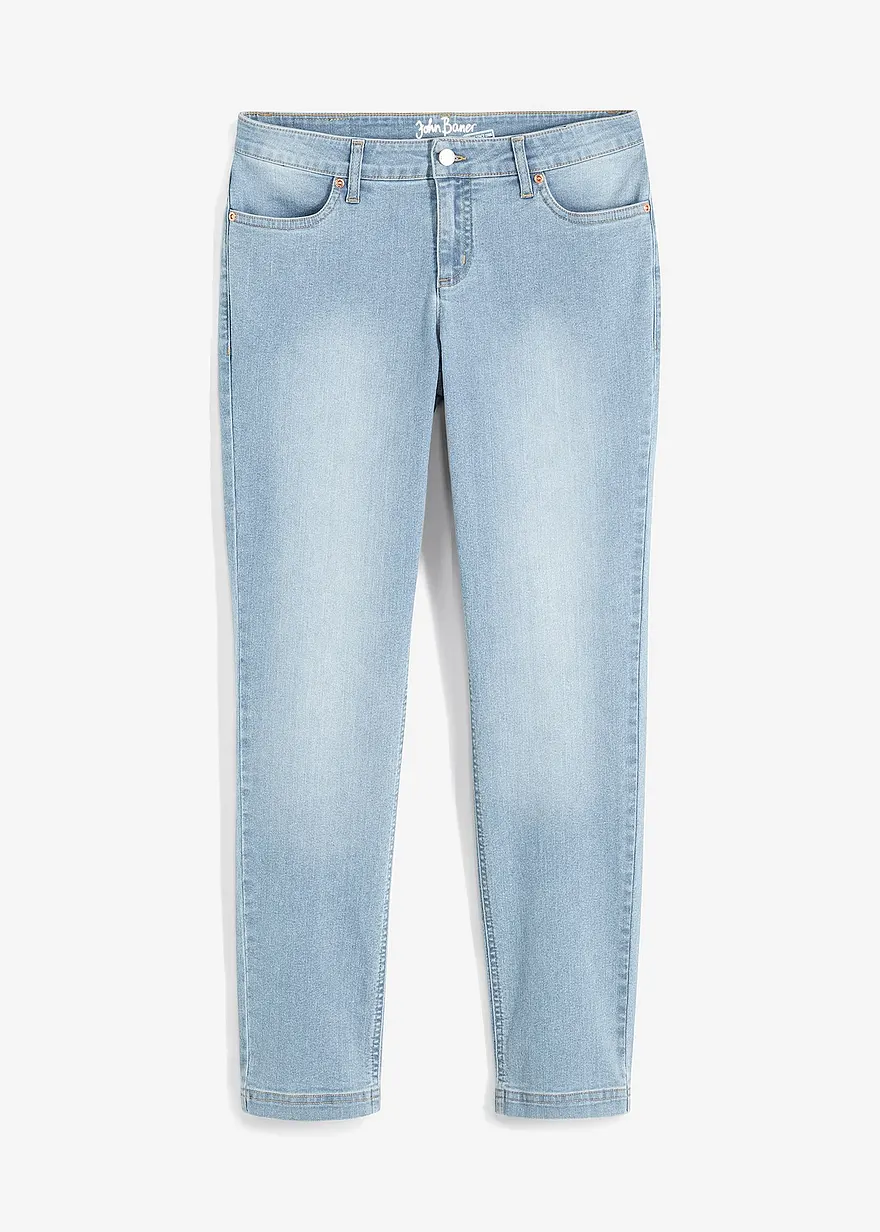 Straight Jeans Mid Waist, Stretch