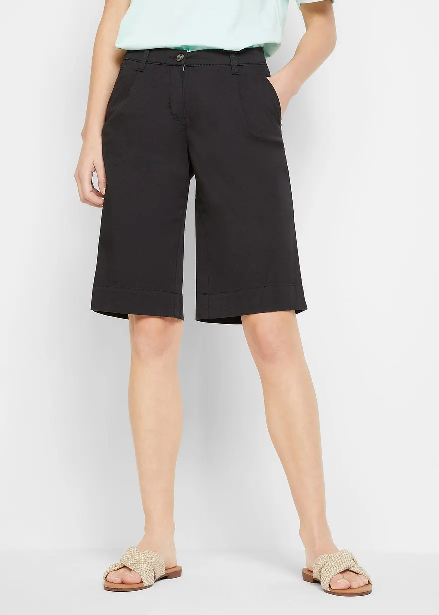 Weite Twill-Shorts