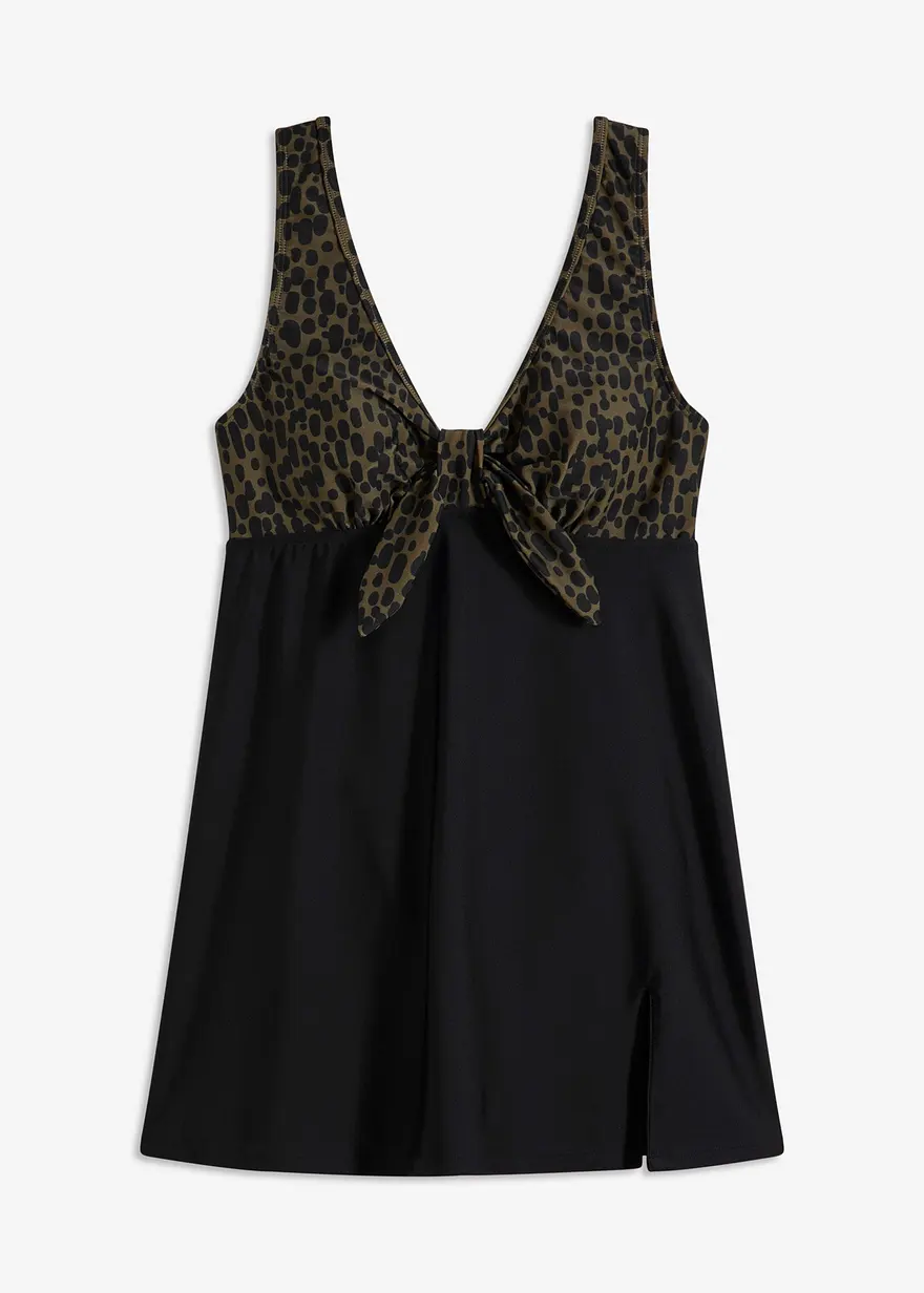 Badekleid mit breiten Trägern