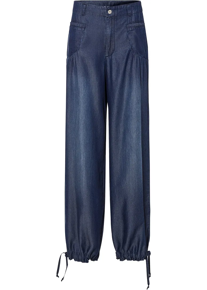 Wide-Leg-Hose aus fließendem Lyocell