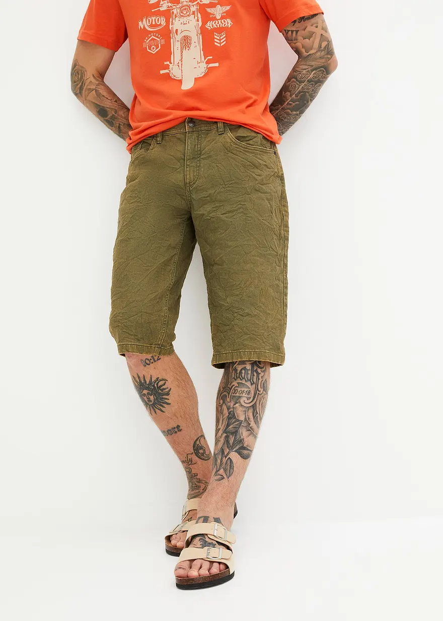 Stretch-Long-Bermuda, Loose Fit