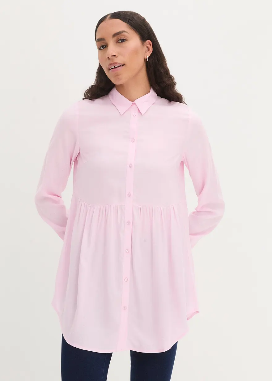 Longbluse aus Viskose