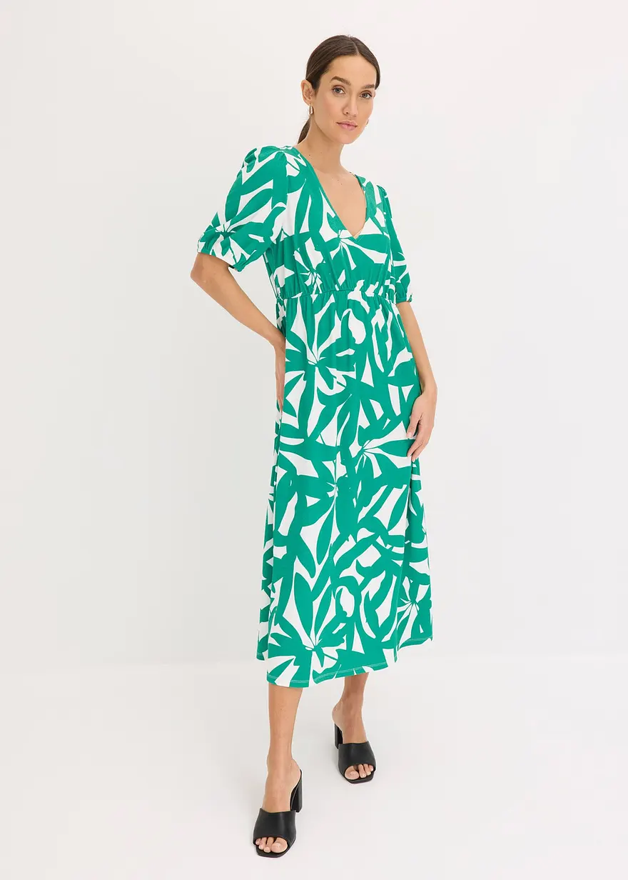 Midikleid mit Puffärmeln