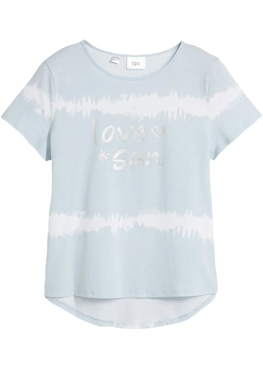 Vokuhila-Shirt aus reiner BioBaumwolle