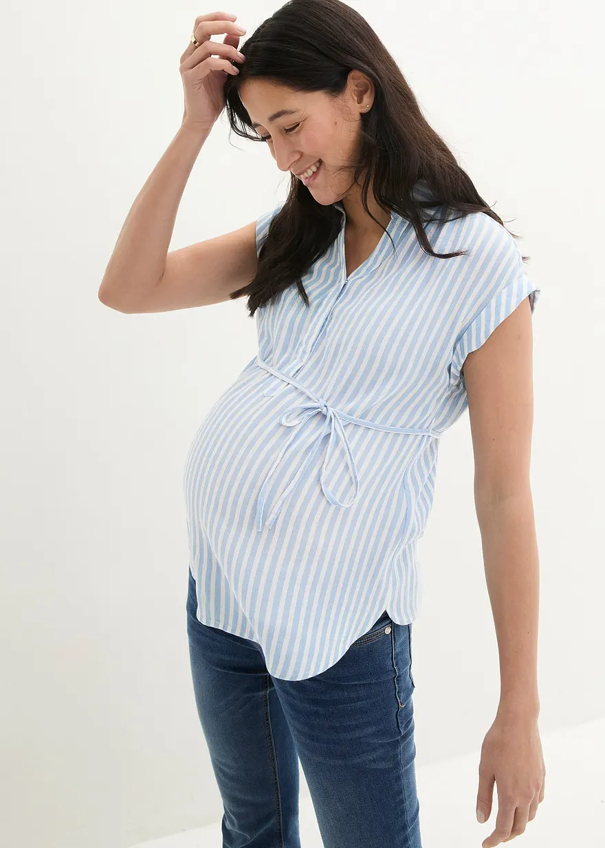 2-in-1 Umstands- und Stillbluse aus Viskose