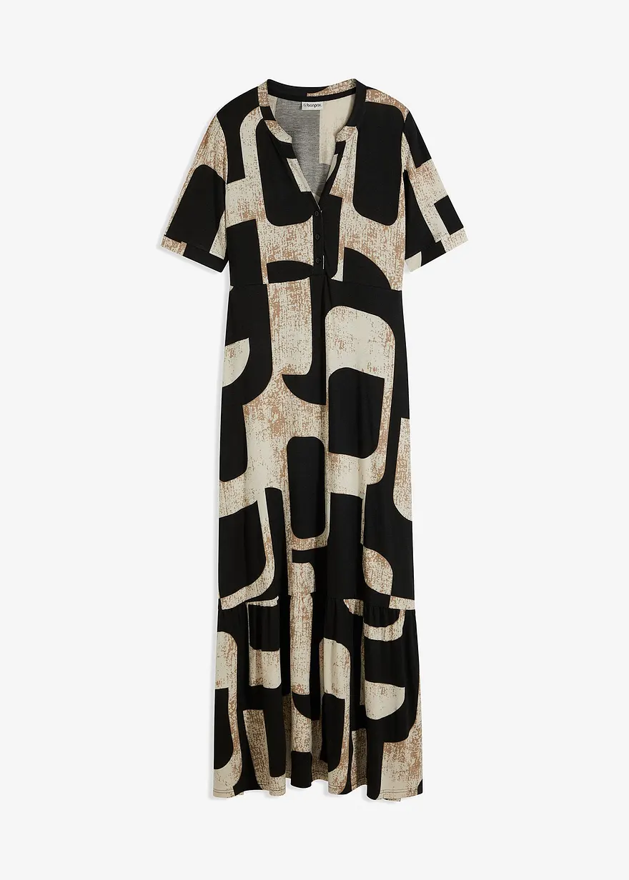 Maxikleid aus softem Viskose-Mix