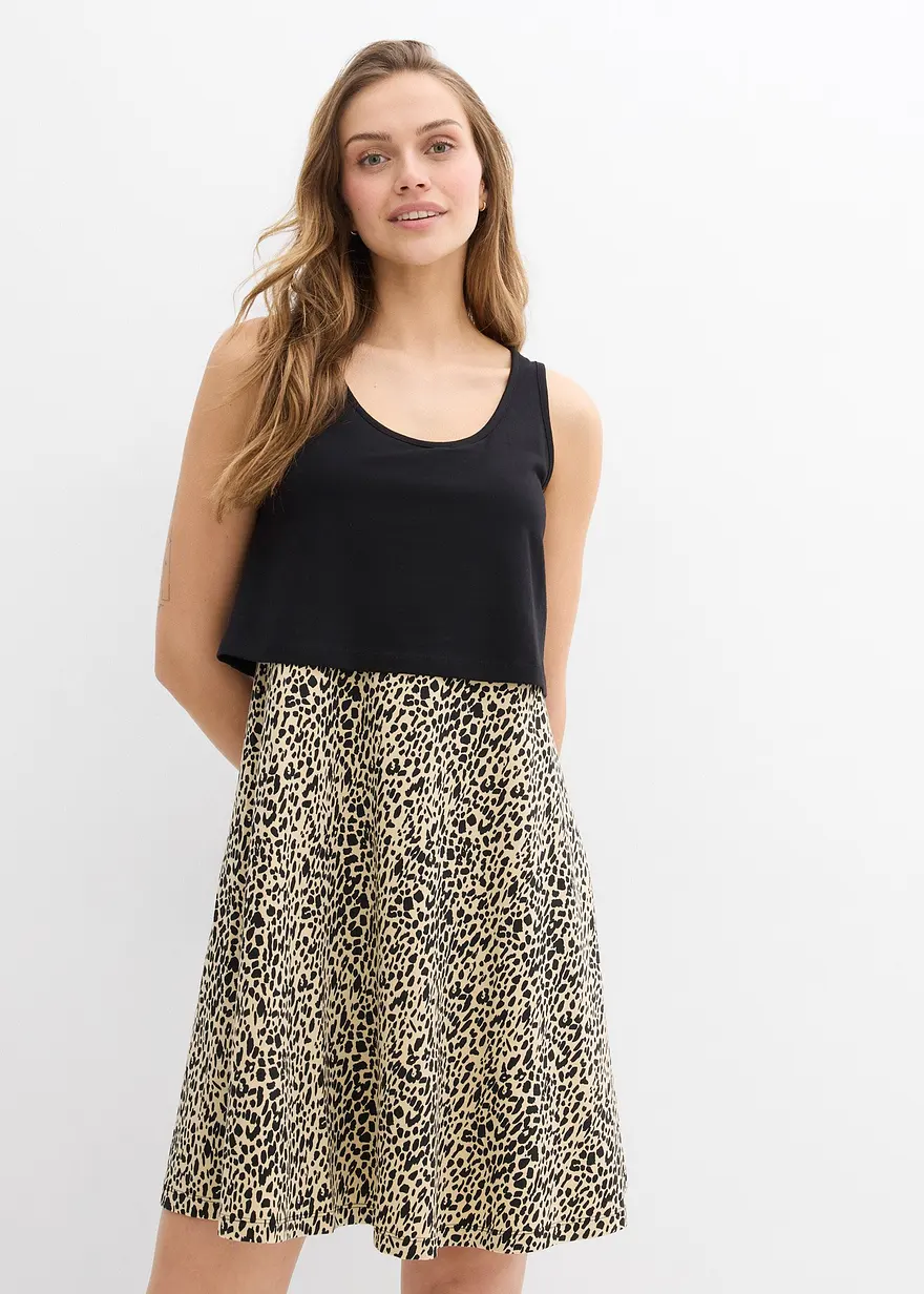 2-in-1 Umstands- und Stillkleid aus Baumwolljersey