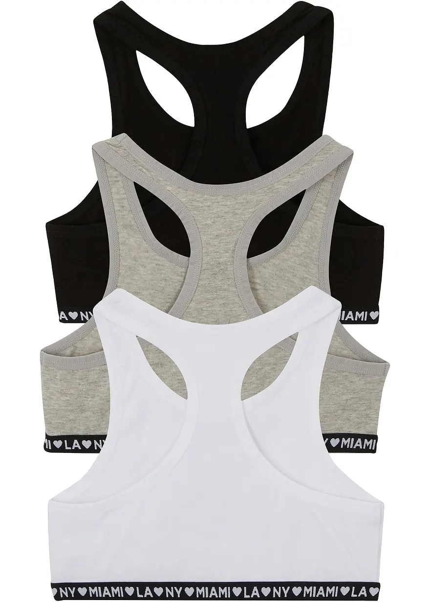 Bustier mit weicher Baumwolle (3er Pack)