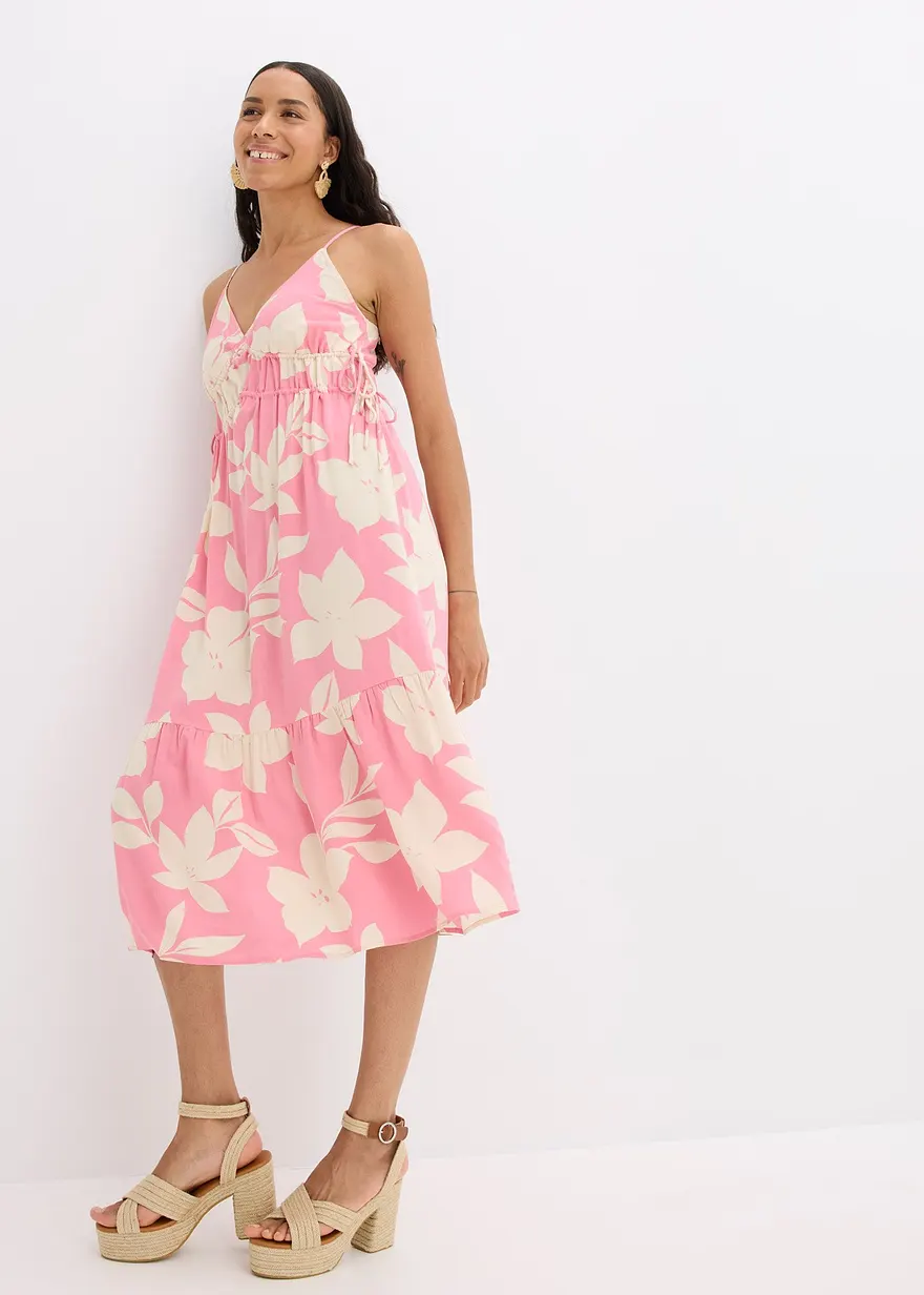 Trägerkleid aus fließender Viskose