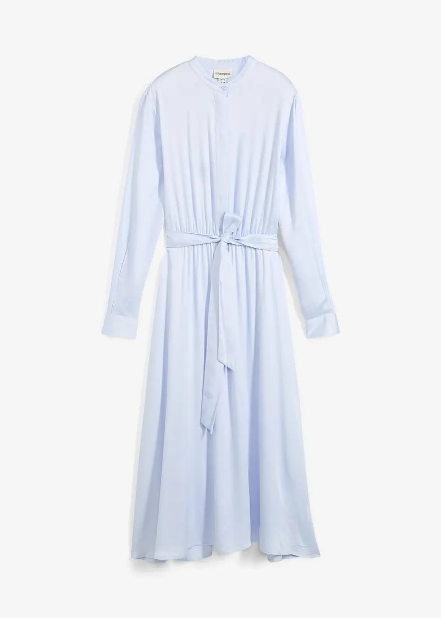 Hemdblusenkleid aus feinem Satin