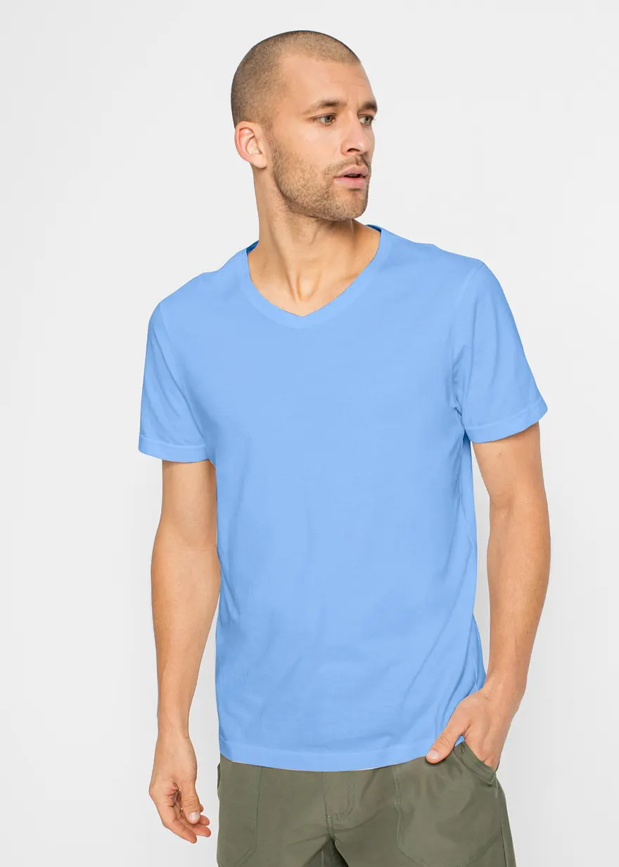 T-Shirt mit V-Ausschnitt (5er Pack)