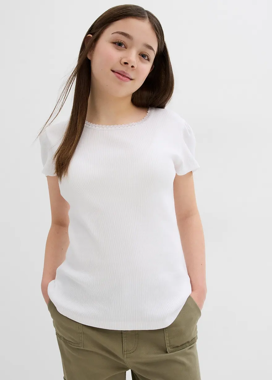 Rippshirt aus reiner Bio-Baumwolle